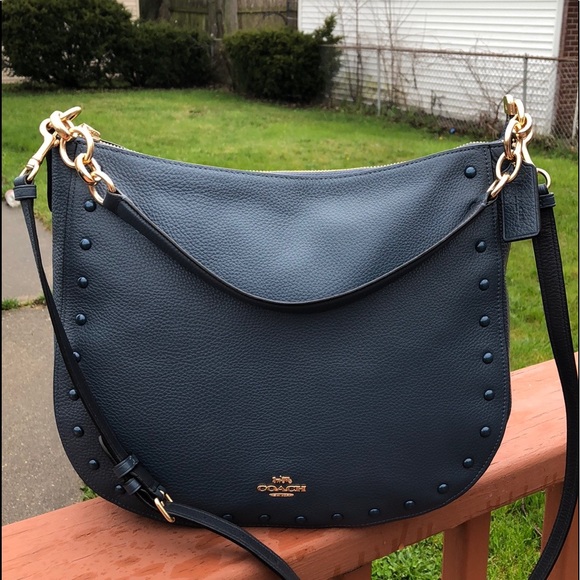Coach Handbags - NWOT COACH F37810 ELLE HOBO LACQUER RIVETS